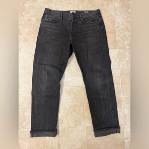 Todd Snyder straight fit Washed black selvedge denim